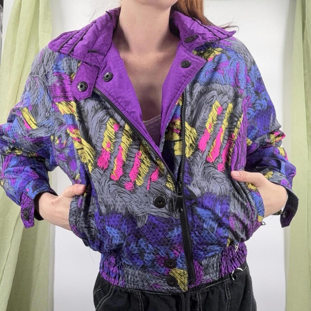 OBERMEYER Vintage 1990s Renoir Purple Ski Jacket Winter Coat